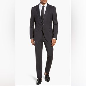 BOSS slim-fit suit in wool, silk, and stretch